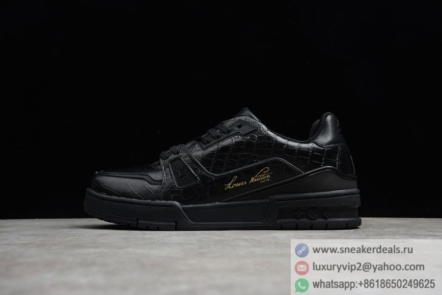 LV Low Sneaker MS0129 Black Men Shoes